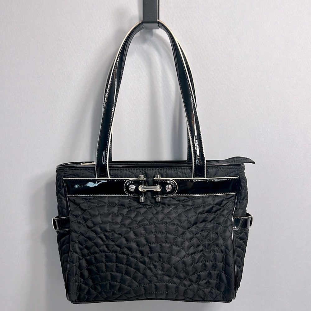 Vera Bradley Bistro Black Quilted Shoulder Bag